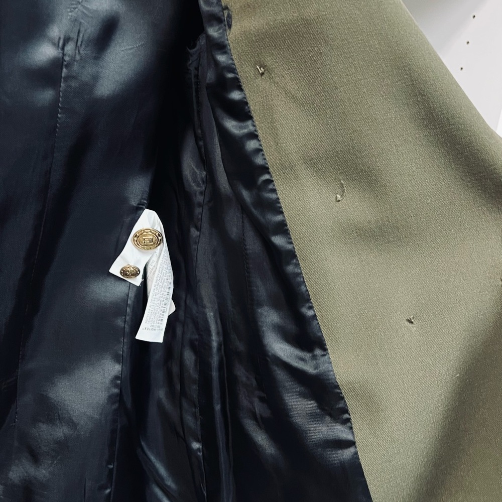 Zara Olive Green Blazer with Gold Buttons - Picture 5 of 7
